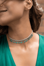 Blue Petal Necklace