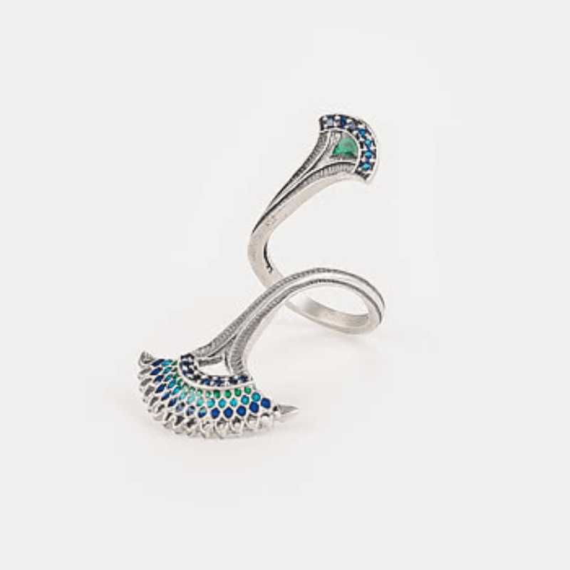 The Jewel Jar, Shaya, Dual Plume Ring