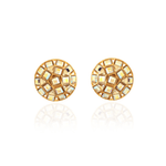 Crystal Button Studs