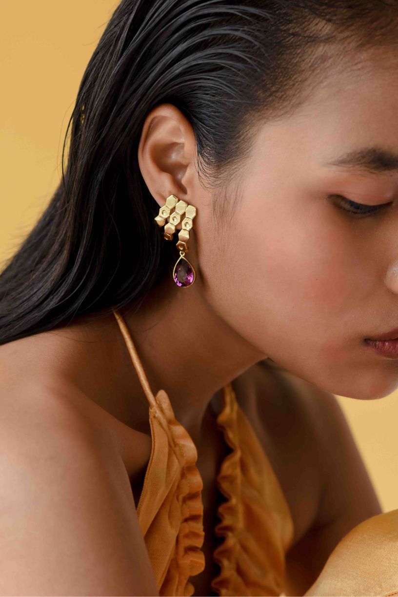 Grapevine Drop Earrings-Melrosia-Uk-USA