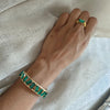 Green Baguette Crystal Cuff-Melrosia-UK-uSA