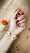 The Jewel Jar Zariin Bracelets & Bangles Delicate pearl cuff bracelet