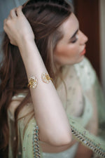 The Jewel Jar Zariin Bracelets & Bangles Delicate pearl cuff bracelet