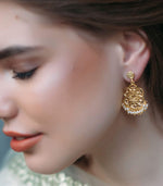 The Jewel Jar Zariin Earrings Small Filigree Pearl Earrings