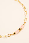Link chain waterproof bead necklace-Melrosia-London-Leeds