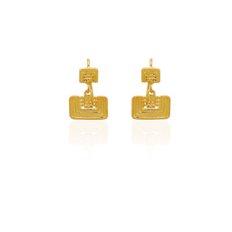 mismatch drop earrings