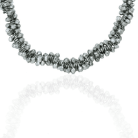 The Jewel Jar, House of Tuhina, silver beaded choker