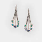 The Jewel Jar Shaya, silver enamelled earrings
