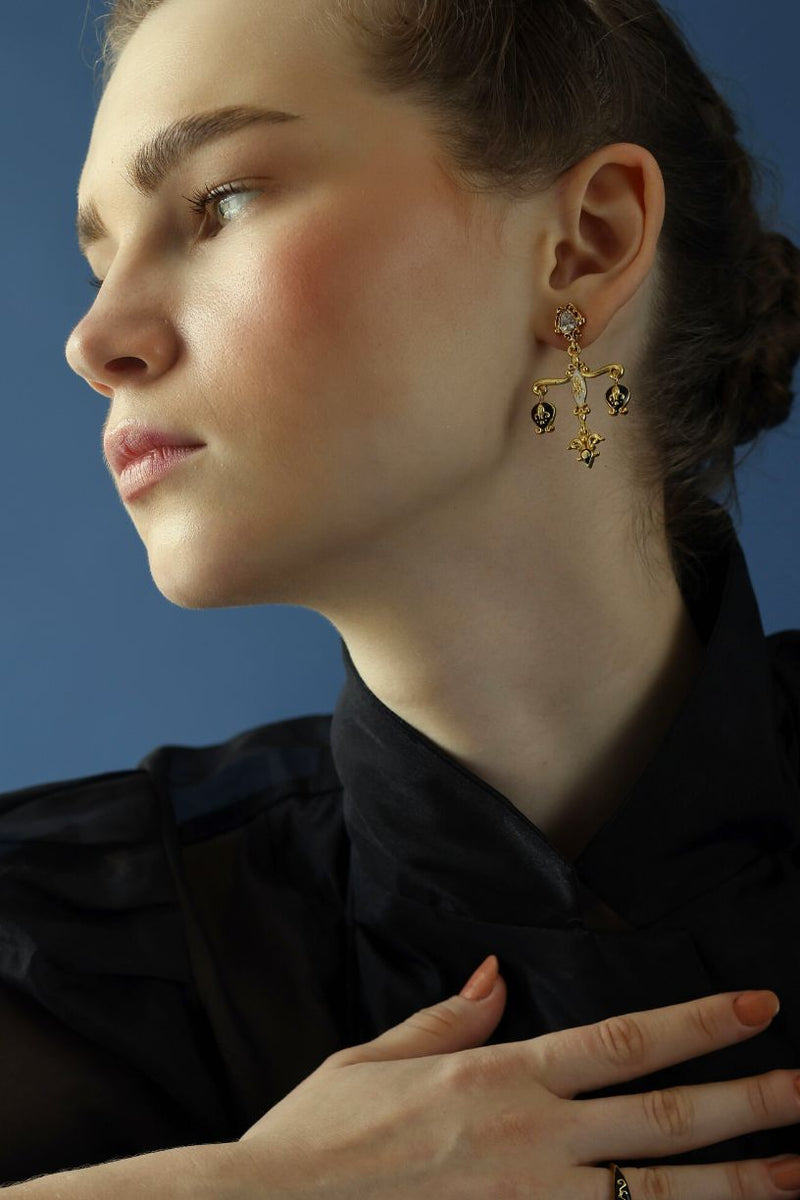 Small Balance earrings-Studio Melrosia