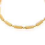 Textured gold choker necklace-UK