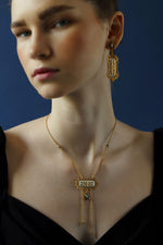 White filigree and enamel necklace and earrings-UK_USA-Studio Melrosia