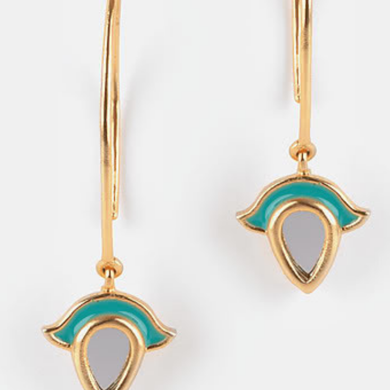 The Jewel Jar Shaya, wire earrings 